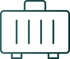 Suitcase Line Gradient Icon vector