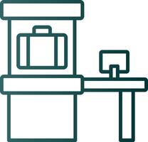 Scanner Line Gradient Icon vector