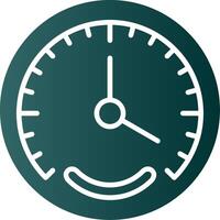 Gauge Glyph Gradient Icon vector