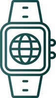 Internet Line Gradient Icon vector