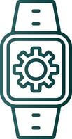 Settings Line Gradient Icon vector