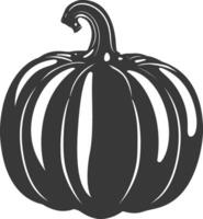 silueta calabaza Fruta negro color solamente vector