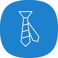 Tie Line Curve Icon Design vector