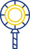 Lollipop Line Two Colour Icon Design vector