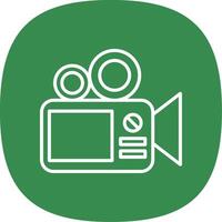 Camera Line Curve Icon Design vector