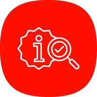information Line Curve Icon Design vector