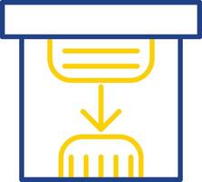 Save Line Two Colour Icon Design vector