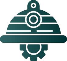 Saftey Helmet Glyph Gradient Icon vector