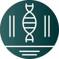 Dna Strand Glyph Gradient Icon vector