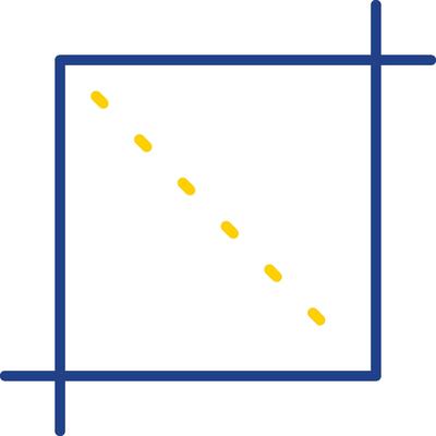 Crop Line Two Colour Icon Design