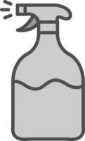 Spray Line Filled Greyscale Icon Design vector