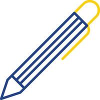 Pen Line Two Colour Icon Design vector