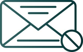 Spam Line Gradient Icon vector