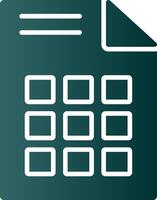 Grid Glyph Gradient Icon vector