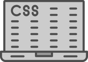 Data Encryption Line Filled Greyscale Icon Design vector