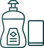 Dish Soap Line Gradient Icon vector