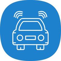 Car Line Curve Icon Design vector