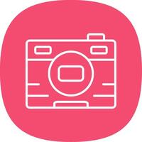 Photo Line Curve Icon Design vector