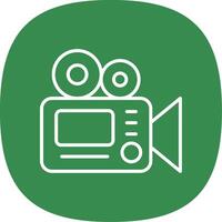 Camera Line Curve Icon Design vector