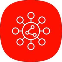 Share Line Curve Icon Design vector