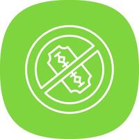 No Blade Line Curve Icon Design vector