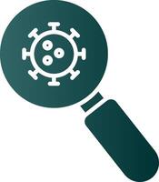 Detection Glyph Gradient Icon vector