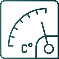 Gauge Line Gradient Icon vector