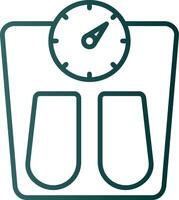 Scales Line Gradient Icon vector