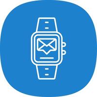 Messages Line Curve Icon Design vector