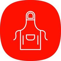 Apron Line Curve Icon Design vector