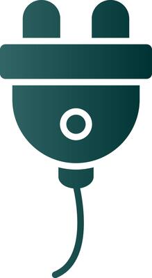 Wall Plug Glyph Gradient Icon