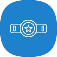 Belt Line Curve Icon Design vector