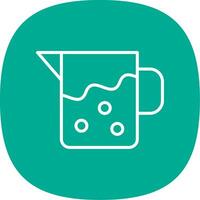 Pitcher Line Curve Icon Design vector
