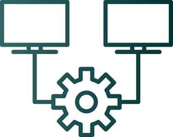 Multitask Line Gradient Icon vector