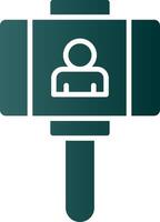 Vlogger Glyph Gradient Icon vector