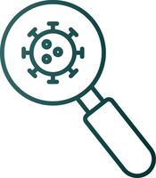 Detection Line Gradient Icon vector