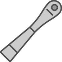 Ratchet Line Filled Greyscale Icon Design vector