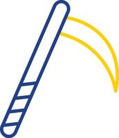 Scythe Line Two Colour Icon Design vector