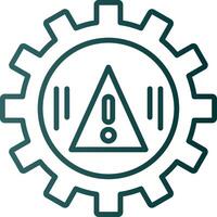 Risk Management Line Gradient Icon vector