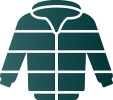 Jacket Glyph Gradient Icon vector