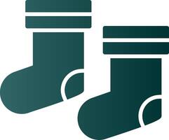 Socks Glyph Gradient Icon vector