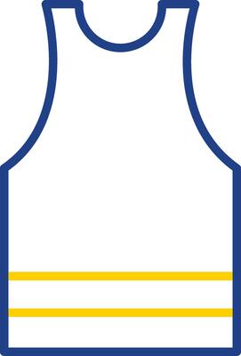 Undershirt Line Two Colour Icon Design