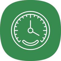 Gauge Line Curve Icon Design vector