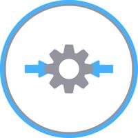 Integeation Flat Circle Icon vector