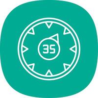 Gauge Line Curve Icon Design vector