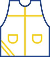 Sleeveless Line Two Colour Icon Design vector