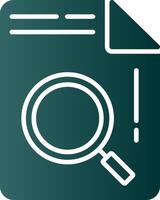 Document Glyph Gradient Icon vector