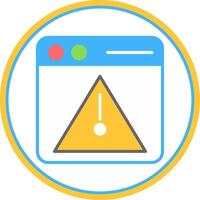 Error Flat Circle Icon vector