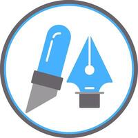 Design tools Flat Circle Icon vector