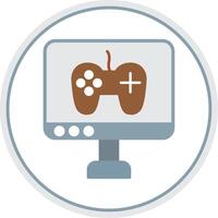 Game Development Flat Circle Icon vector